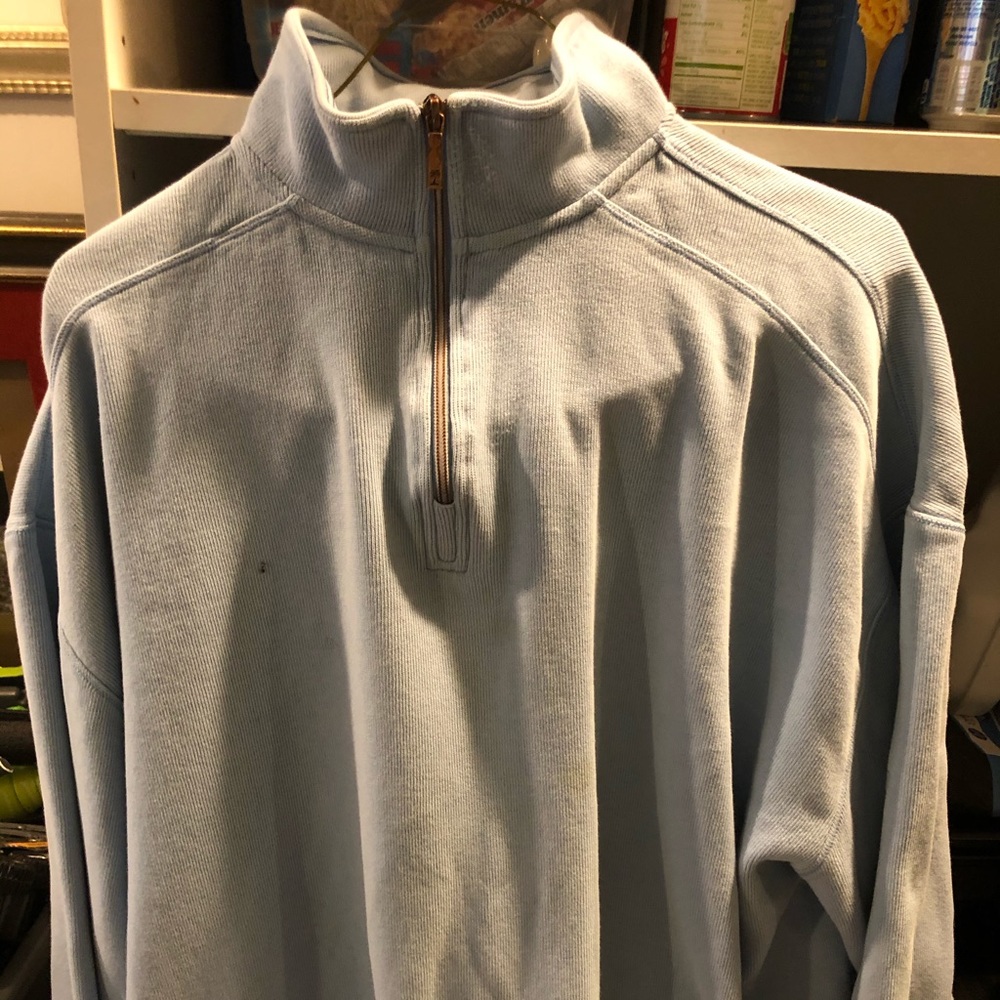 TOMMY BAHAMMA LIGHT BLUE XIP UP SWEATSHIRT XL
